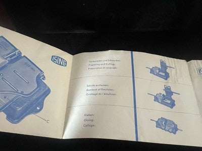 Presse Encolleuse ISING 8/16 MM Bande Placage D’Épissage Machine Pro NOS