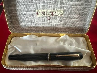 🔴 MONTBLANC penna stilografica 334 ½ a pistone pennino ORO vintage guerra 1939