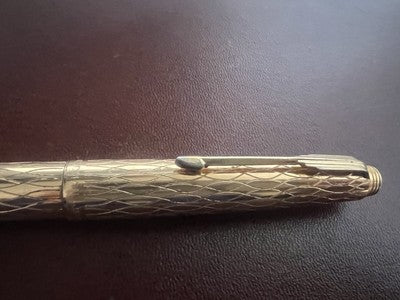 Worldman Pen Fountain Pen Splaccata Gold Rare Vintage