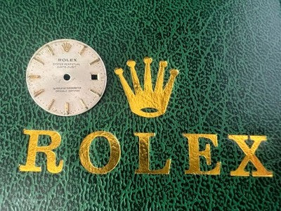 🔴 ROLEX quadrante Lady Datejust 19,4 mm argento originale vintage