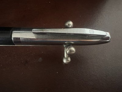 🔴 UNIVERSAL penna stilografica nera con pistone scrive vintage 1940