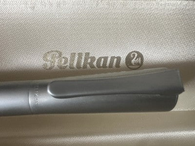🔴 PELIKAN fountain pen P72 satin chrome metal nib 7 vintage 