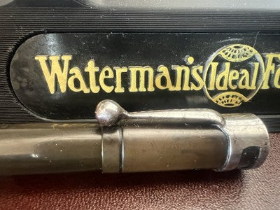 🔴 WATERMAN'S penna stilografica retrattile ebanite 121/2 funziona vintage A