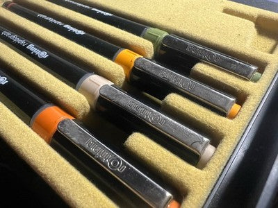 🔴 ROTRING penne Rapidograph da disegno tecnico inchiostro astuccio vintage A