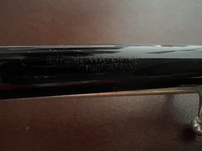 🔴 WATERMAN penna stilografica Flash cappuccio placcato oro a cartuccia vintage