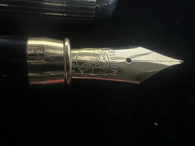 🔴 LECCE PEN penna stilografica ARGENTO 925 MASSICCIO iridium M forte peso