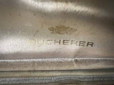 Bucherer Box Armbanduhr Außen Blau Mit Profil Leder Beige Vintage
