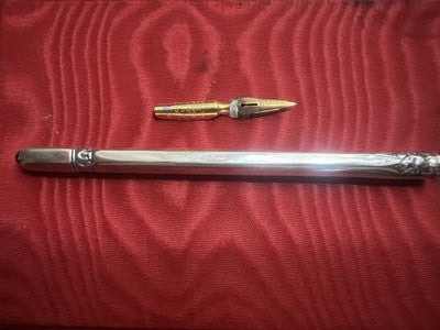 Schreibpult, Silber 925, Punzen, Englisch, Sheffield, 1915, Original, Vintage 