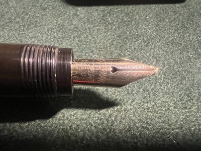 🔴 WATERMAN'S penna stilografica retrattile pennino ORO 14 k funziona vintage C