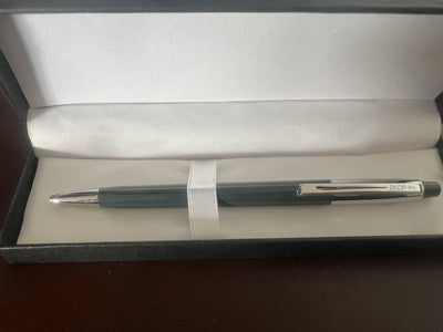 🔴 WATERMAN penna a sfera grigia meccanismo pulsante a scatto vintage