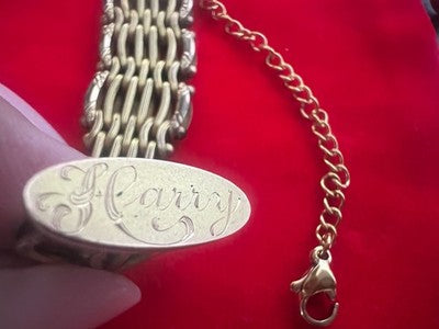 🔴 CATENA orologio tasca vittoriana con sigillo HARRY pinchbeck antica '800