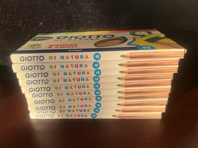 Giotto von Natur Buntstifte Farben 12 Stück Ø 3,8 MM Lot 10 Packungen Neu 