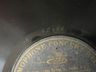 Record Gramophone Concert Record 78 RPM Gommalacca V.M.4241 the Minstrels