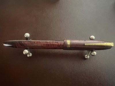 Astura Pen Fountain Pen 82 Celluloid Button Switch Bottom Marking Vintage '50 