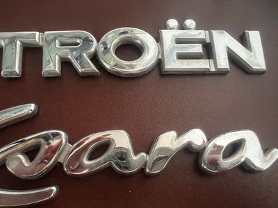 🔴 CITROEN stemma auto XSARA scritta emblema logo originali 2 PEZZI