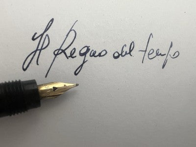 Europa Stift Füllfederhalter mit Versenkbarer Feder Gold 14 Und Stick Vintage