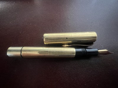 Record Stylo-Plume Stylo à Plume Stylo Plume Or 14KT Bouton Écrit Vintage B
