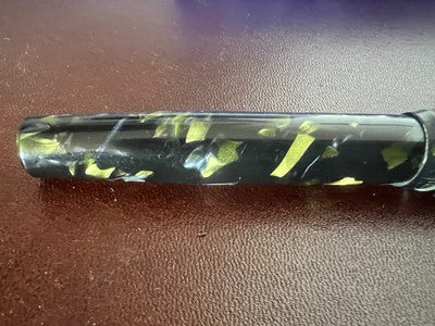 OMEGA Stylo À Plume En Celluloïd Vert A.V.M À Levier Écrit Vintage