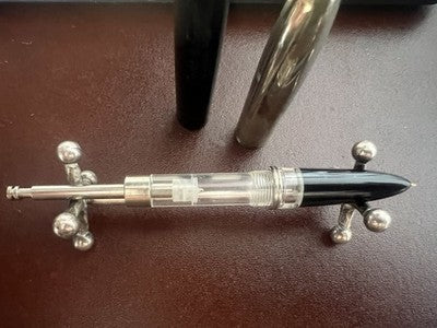Condor Pen Fountain Pen Black Deluxe Piston Marking Vintage 1950