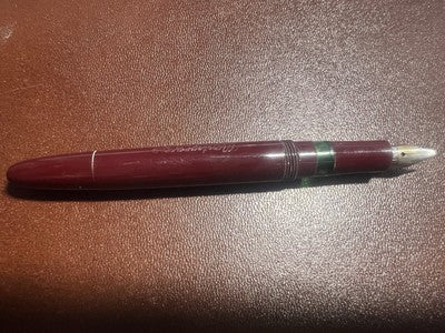 Montegrappa Stylo-Plume Stylo à Plume Bordeaux À Piston Écrit Style Vintage