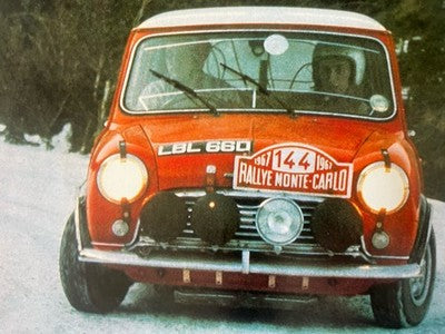 🔴 MINI COOPER Posterdruck 35x25 IL TEMPO Original Vintage 4 Stück 