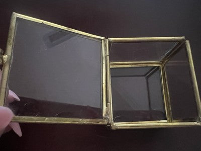 Expositor Pocket Watch Brass Box Carries Joys Square Vintage