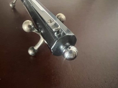 🔴 GIULIANO MAZZUOLI penna sfera Moka metallo grigio iridescente 1 modello