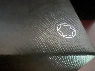 🔴 MONTBLANC scatola orologio originale con cuscino 9,5×9,5 cm H 8