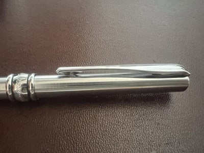 Aurora Stylo-Plume Sphère Magellano Chrome Écrit Avec Garantie Trousse C