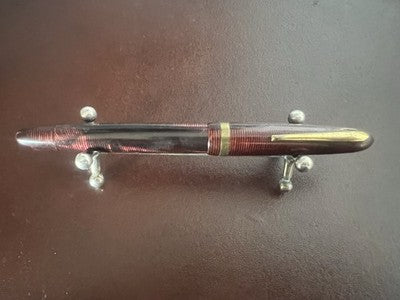 🔴 ASTURA penna stilografica 108 celluloide pulsante di fondo scrive vintage '50
