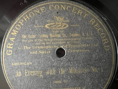 Gramophone Concert Record 78 RPM Shellac V.M.4241 The Minstrels