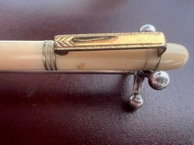 Napoleon Fountain Pen And Pencil Celluloid Ivory Communion Set Vintage