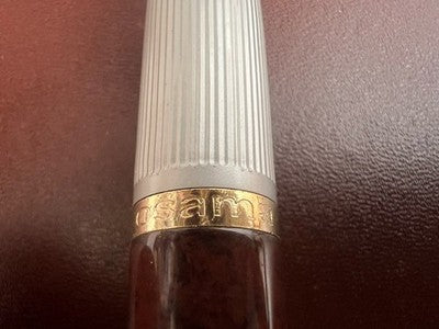 Osama Stylo-Plume Sphère Mini De Agenda Laque Et Or Écrit Vintage
