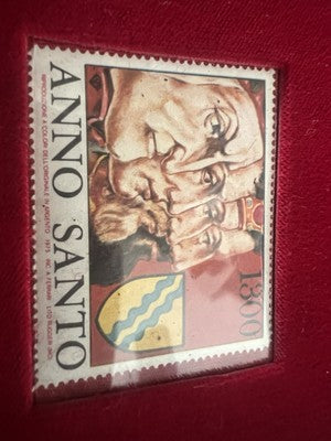 Timbres Année Santo Argent 925 Avec Original Etui 1300 1975 