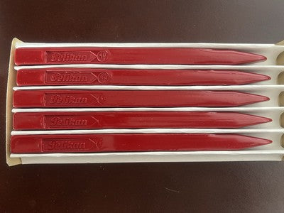 🔴 PELIKAN ceralacca rossa 40 10 completa 18 cm timbro sigillo punzone vintage