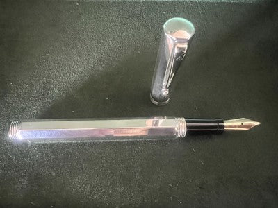 🔴 MONTEGRAPPA penna stilografica ARGENTO 925 Reminiscence pennino ORO M