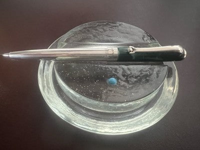 🔴 MONTEGRAPPA matita portamine argento 925 lacca verde mini vintage rara