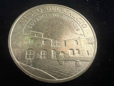 🔴 Medaglia Museo Calcio Coverciano Firenze Serie Medaglie Patrimonio Europeo
