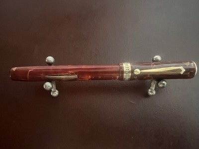 Epenco Stylo-Plume Stylo à Plume Celluloïd Marbré à Levier Écrit Vintage