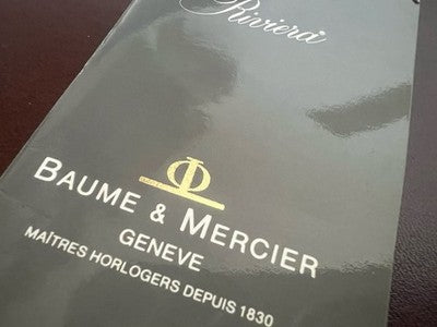 🔴 BAUME & MERCIER libretto istruzioni orologio RIVIERA lingue internazionali