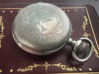 Montre De Poche ARGENT 800 Femme À Réviser Pièces Vintage Remontoir 14