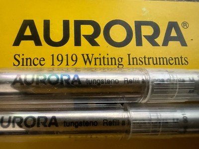 Aurora Recharge Stylo-Plume Encre Blue M Moyen Ipsilon 2 Pièces 