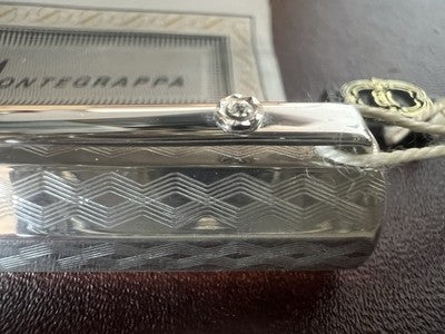 Red Montegrappa Fountain Pen Reminiscence Silver 925 Diamond Limited Edition