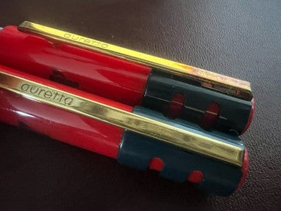 Auretta Stylo à Plume + Sphère Set Rouge Publicitaire Avec Boîte NOS 