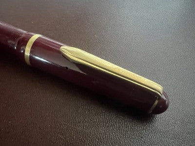 🔴 STYLE Regent M nib piston fountain pen in burgundy writes vintage 