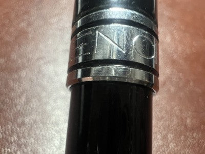 Balenciaga Stylo-Plume Sphère Laque Noire Profils Chrome Mécanisme Automatique 