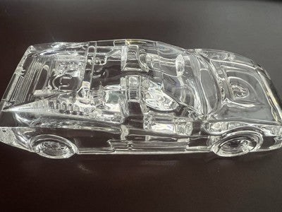 🔴 FERRARI 1:25 3D glass model car desk paperweight 