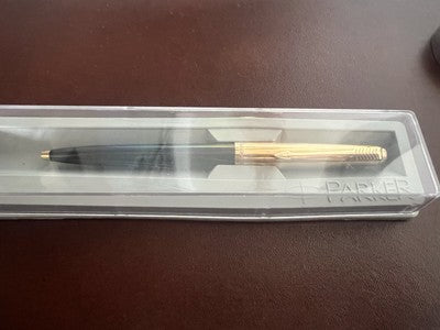 🔴 PARKER penna sfera dorata Imperial classic scrive con astuccio