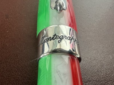 Montegrappa Pen Fountain Pen 1912 Tricolour White Red Green Italy Rare