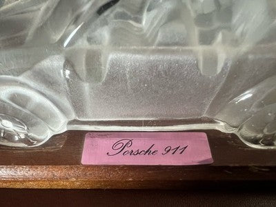 🔴 PORSCHE 911 modellino auto vetro tridimensionale 1:24 fermacarte scrivania